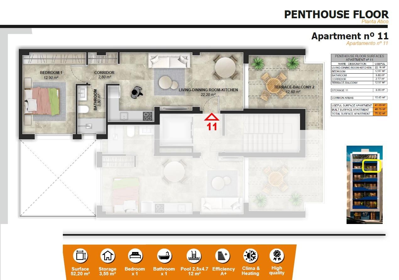 New build apartments 200 metres from the sea in torrevieja