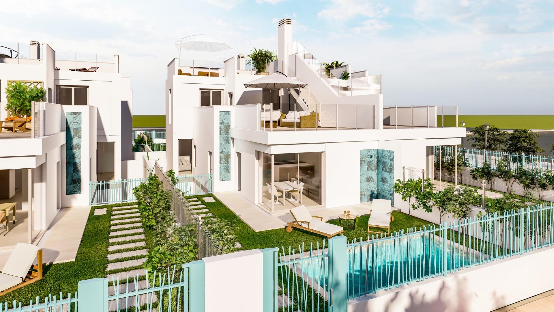 New build villas near la serena golf and the beach in los alcázares