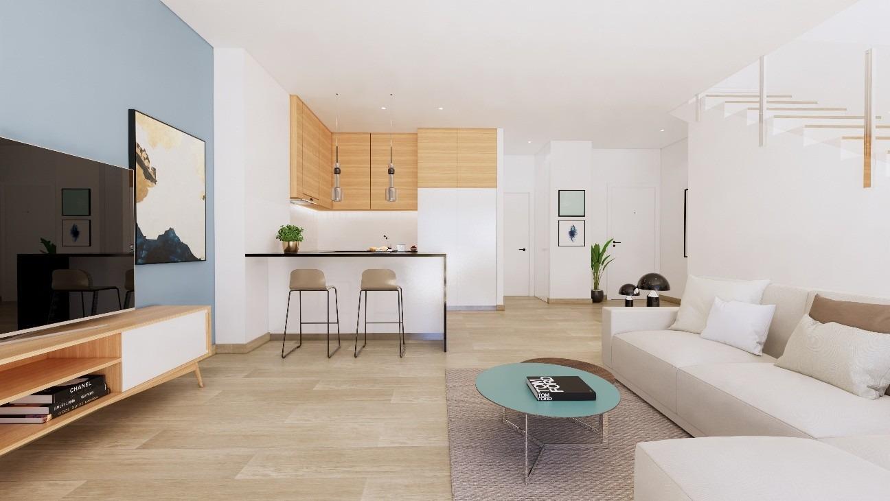 New-build townhouses on the frontline of la serena golf in los alcázares