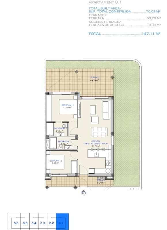 New build residential complex in los alcazares