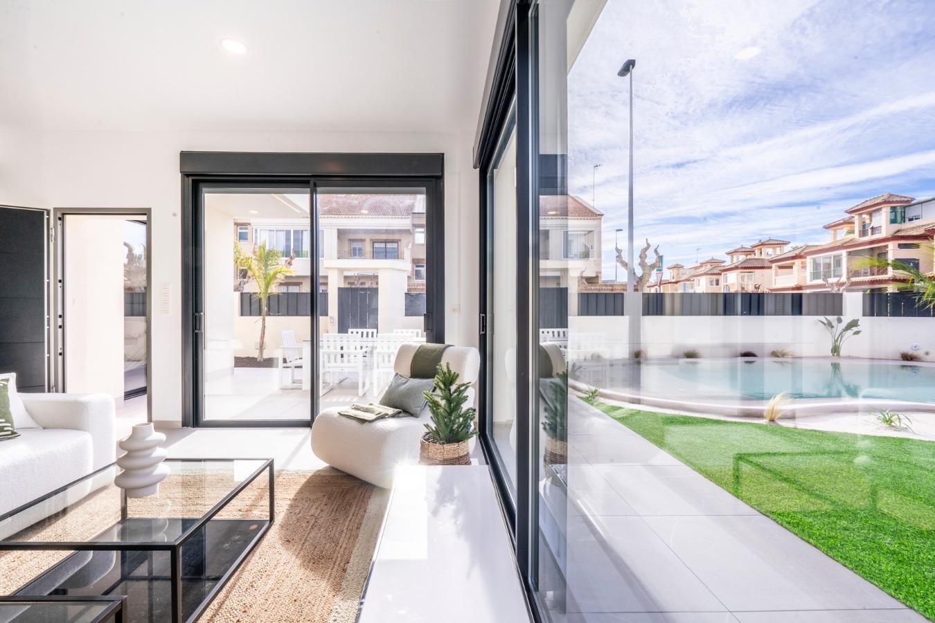 Newly built detached villas with private pool in roldán, torre-pacheco
