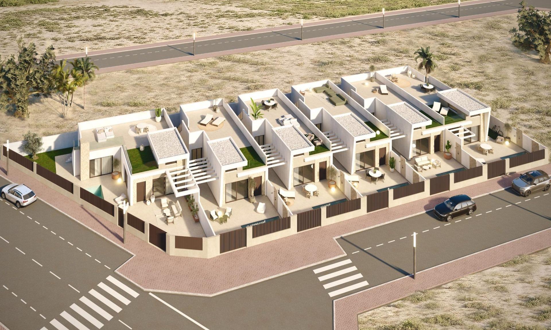 Exclusive new build villas with private pool near the beach in los alcazares