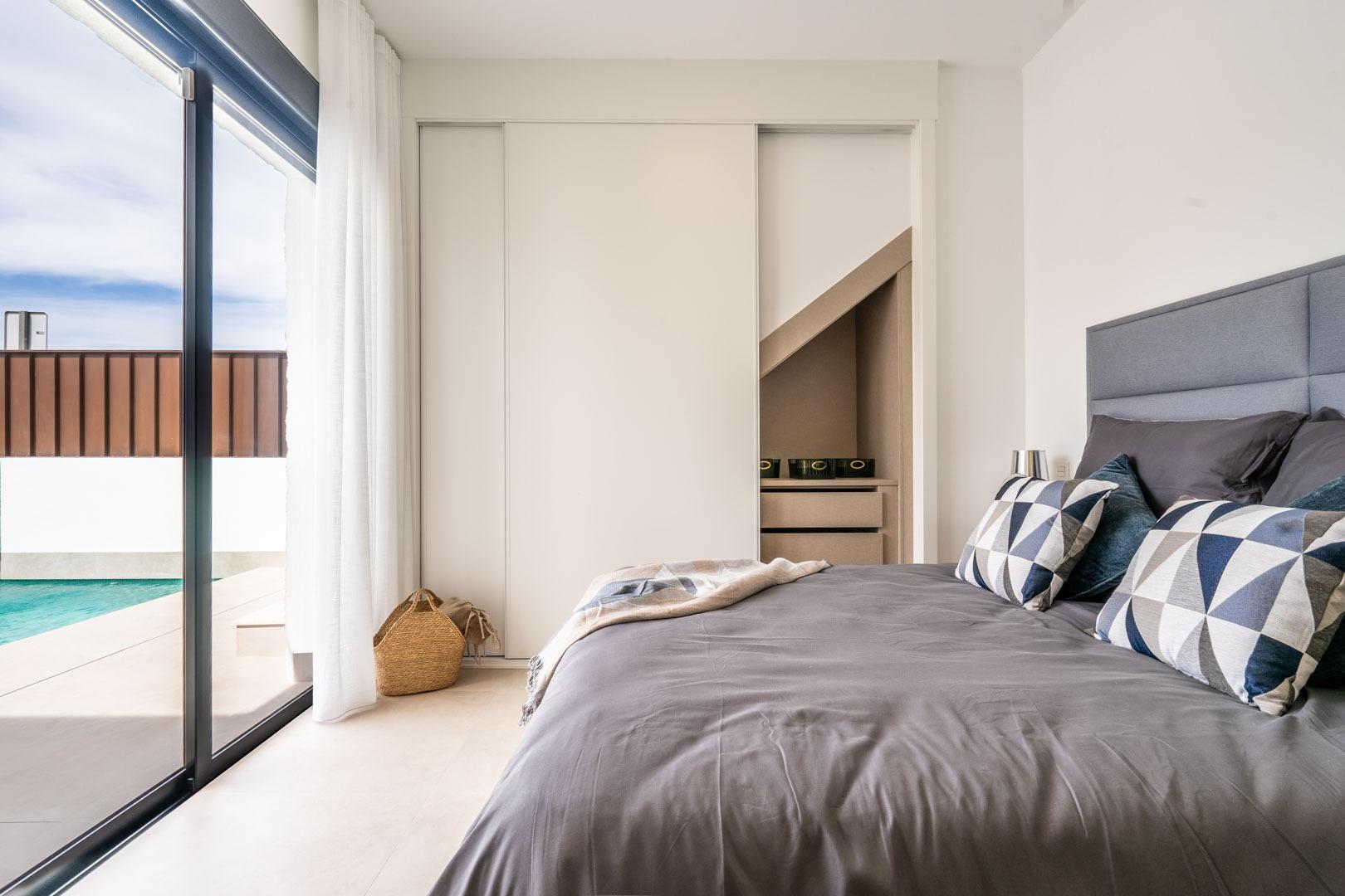 Newly built detached villas with private pool in roldán, torre-pacheco