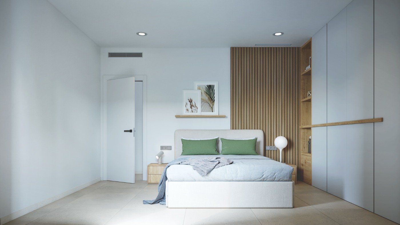 New build one level villas in altaona golf resort, murcia