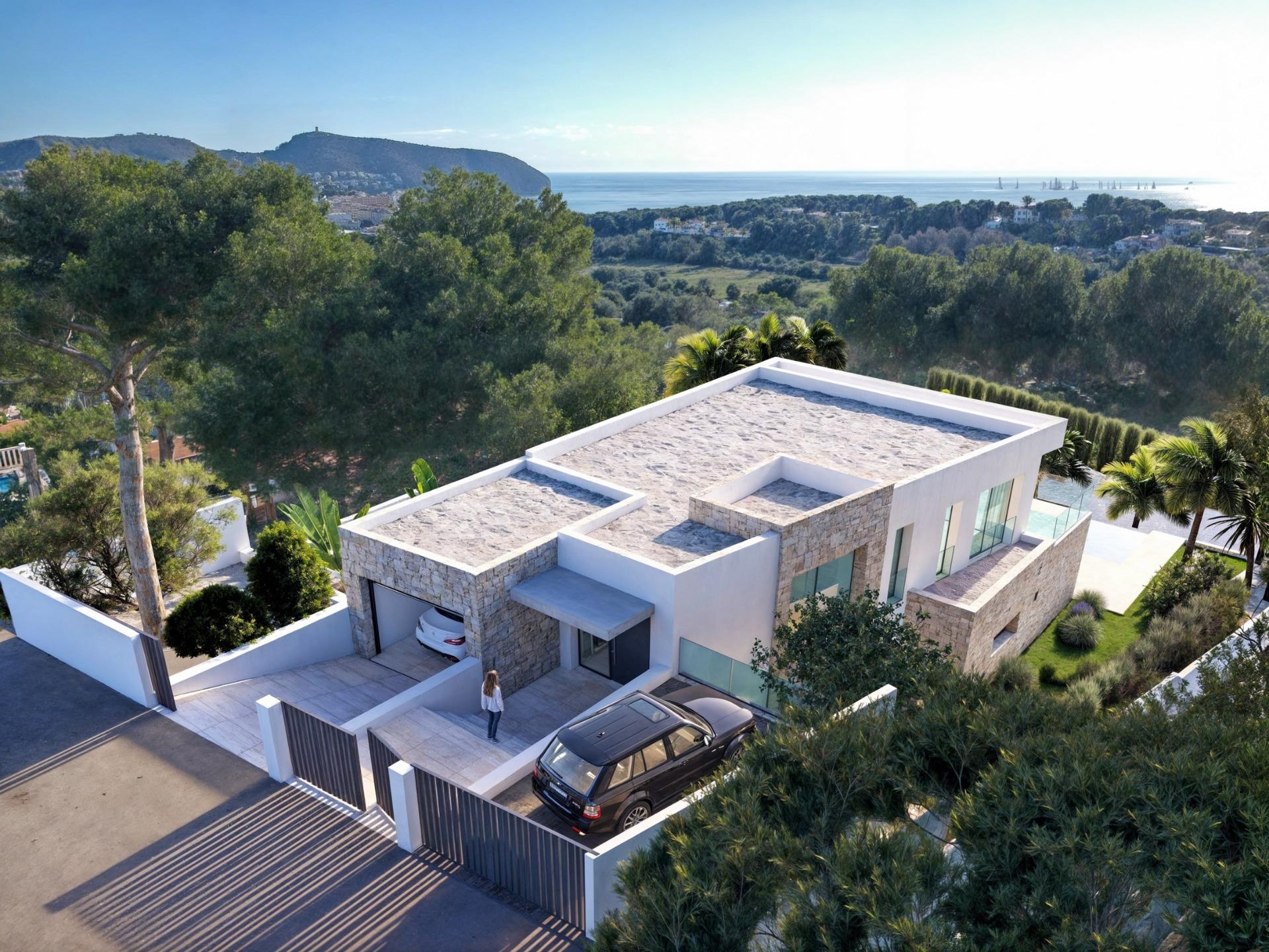 Luxury new build villa with sea views in moraira