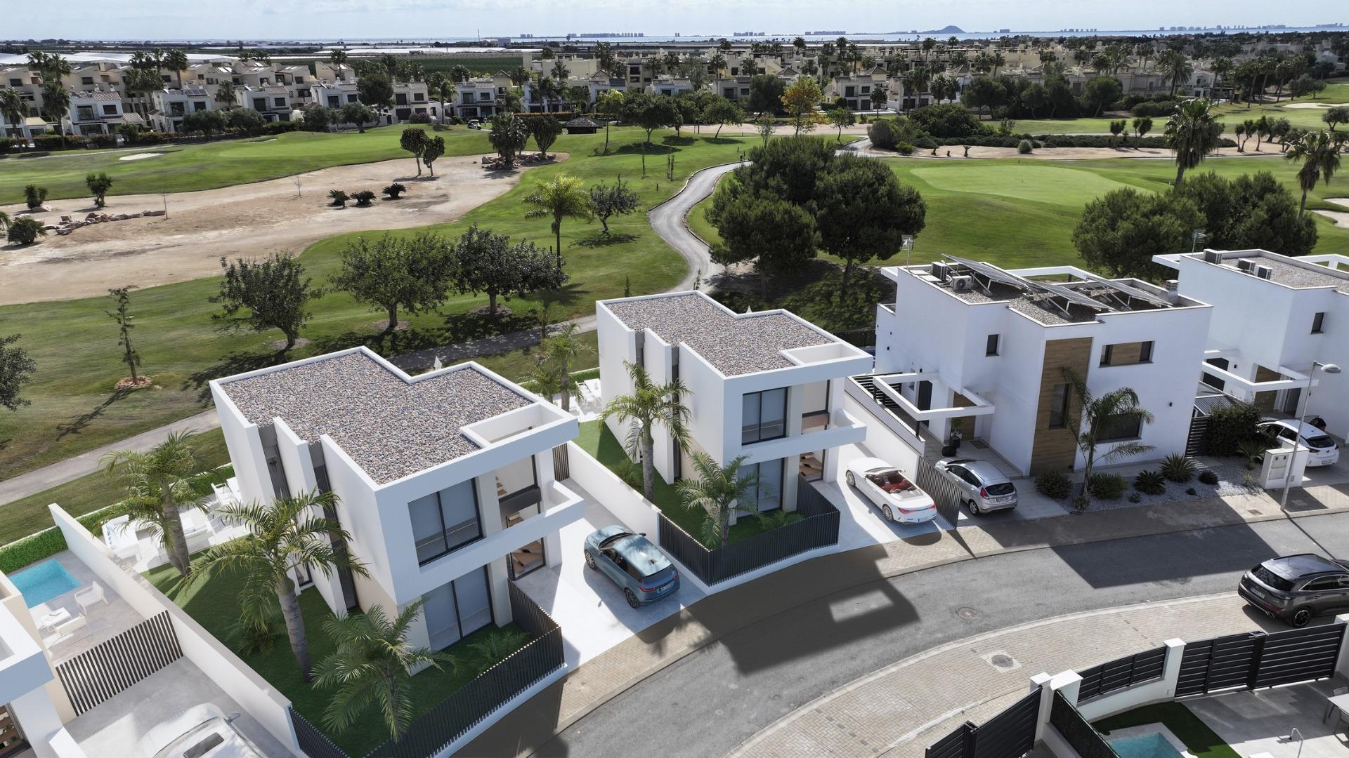 New build villas on the frontline of roda golf with private pool