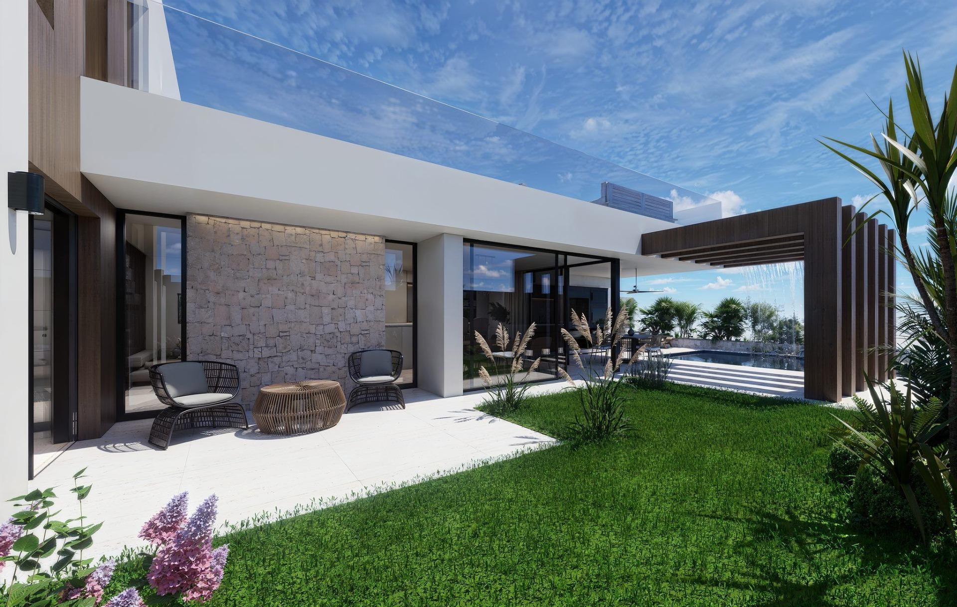 Exclusive front line lake semi detached villas in santa rosalia lake and life resort
