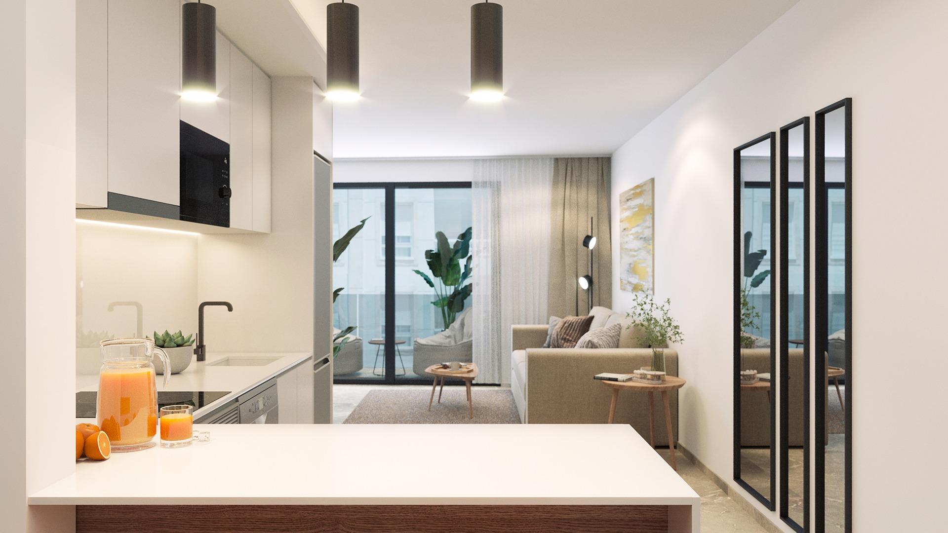 Modern apartments just 250m from playa del cura in torrevieja