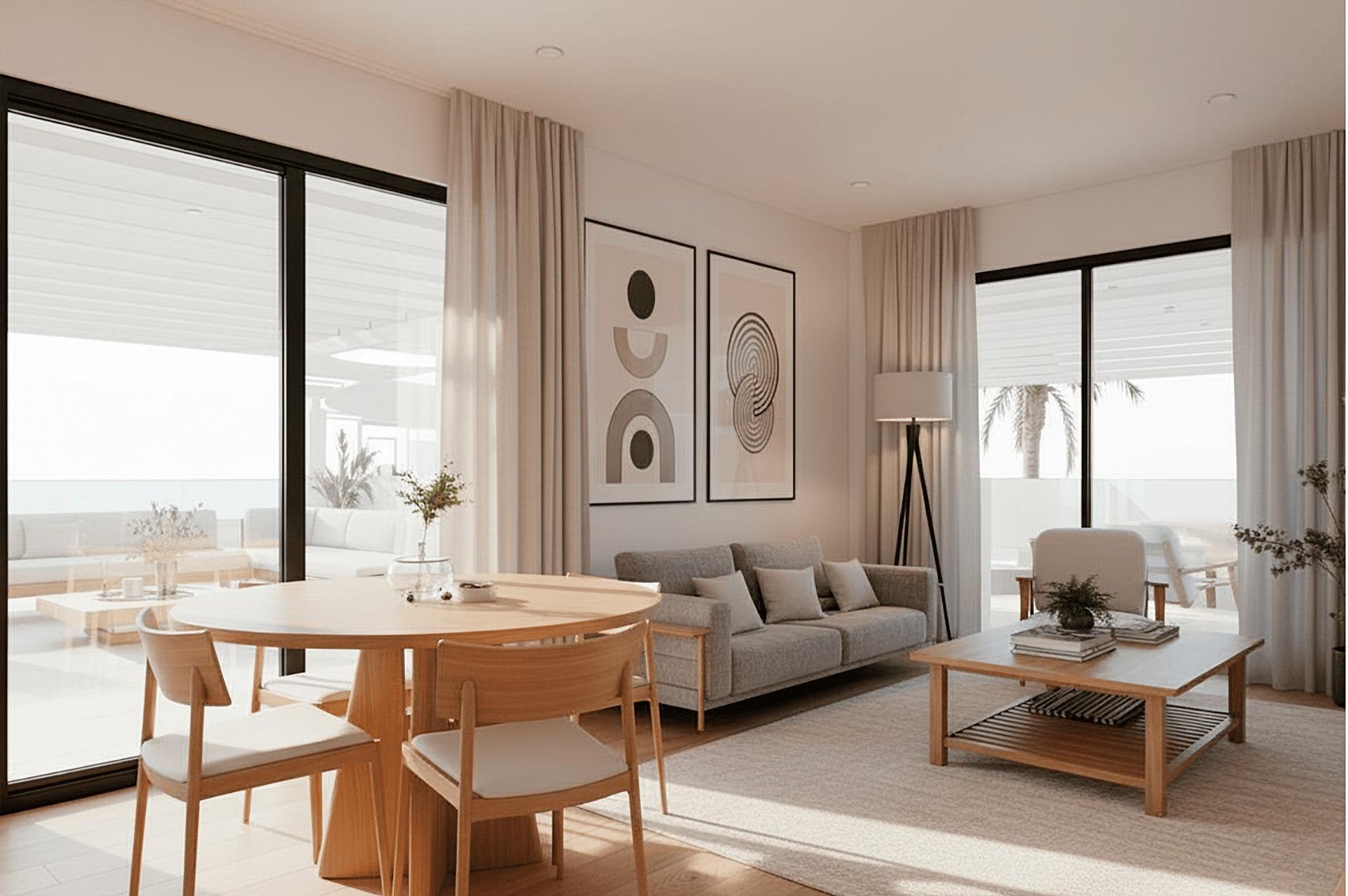 Luxury golf front apartments near the sea in los alcazares costa calida