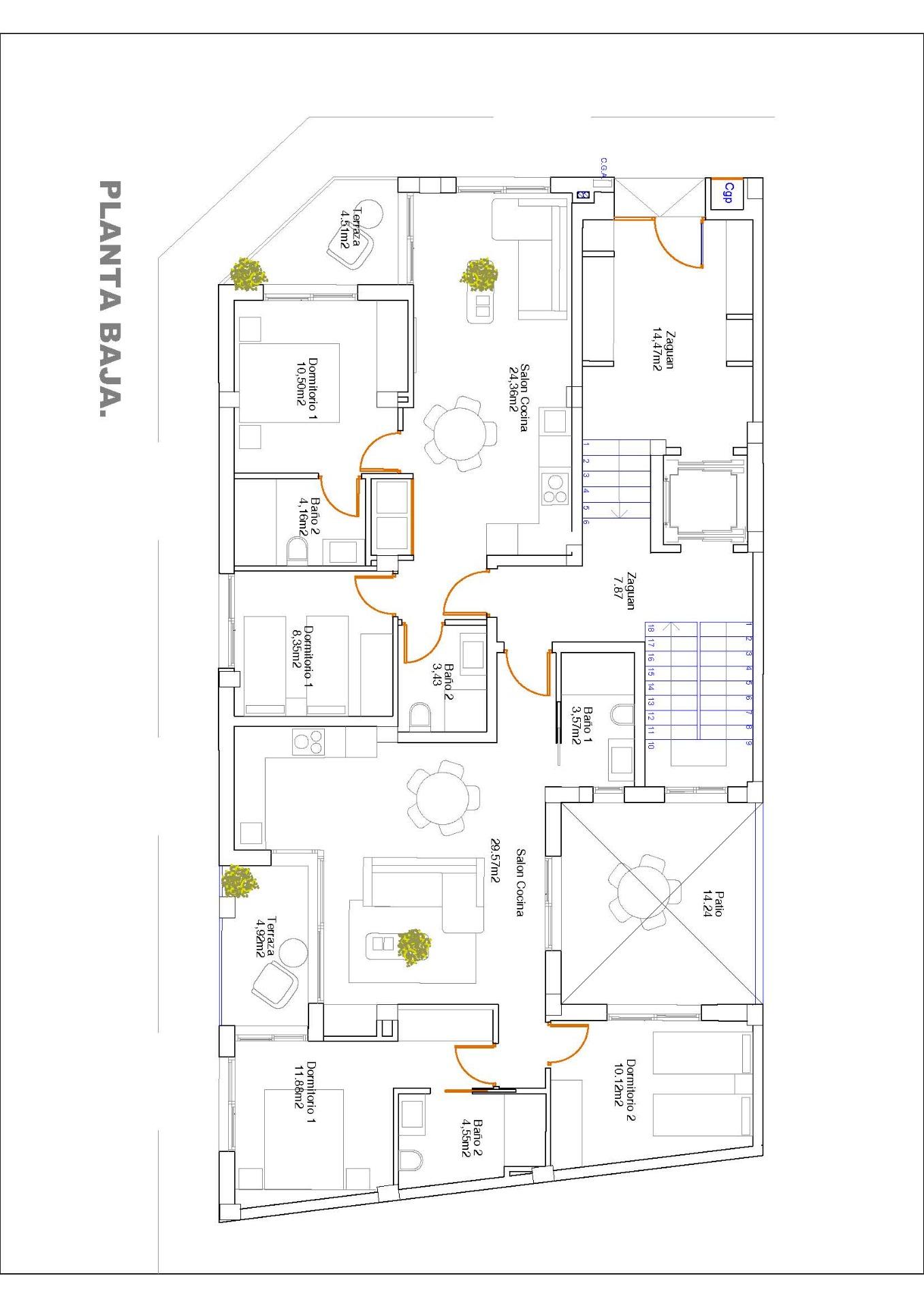 Modern new build apartments in guardamar del segura near the beach
