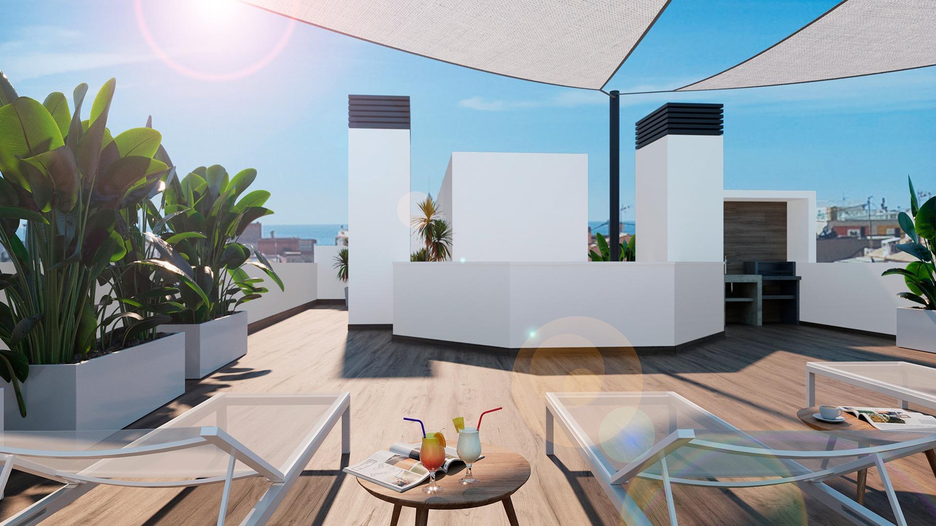 Modern apartments just 250m from playa del cura in torrevieja