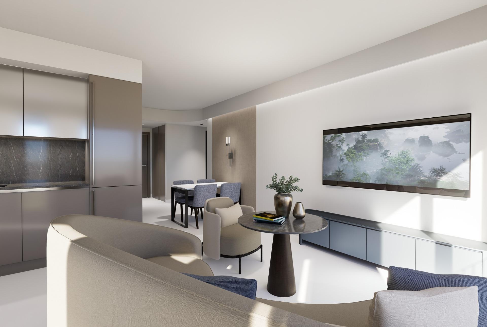 Stylish residential building 60 m away from el acequion beach at torrevieja