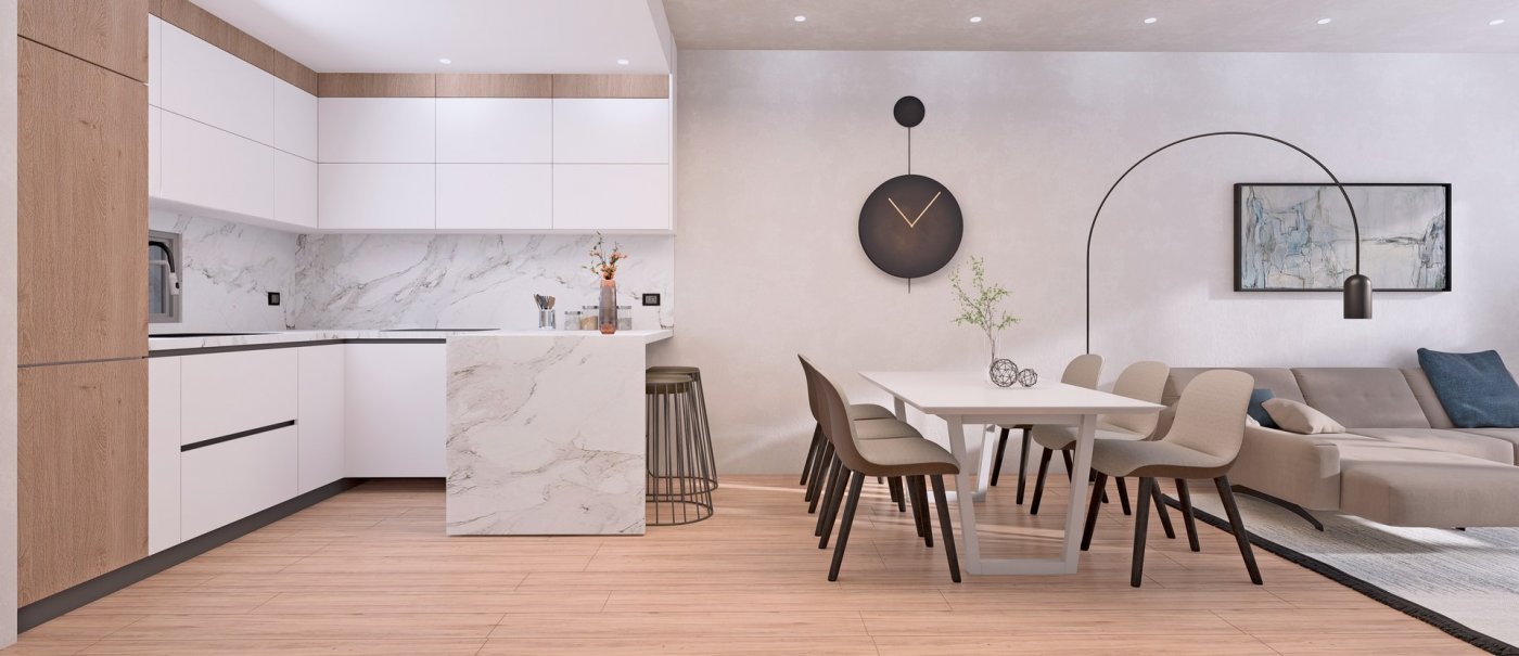 New build residential of bungalow apartments in los balcones