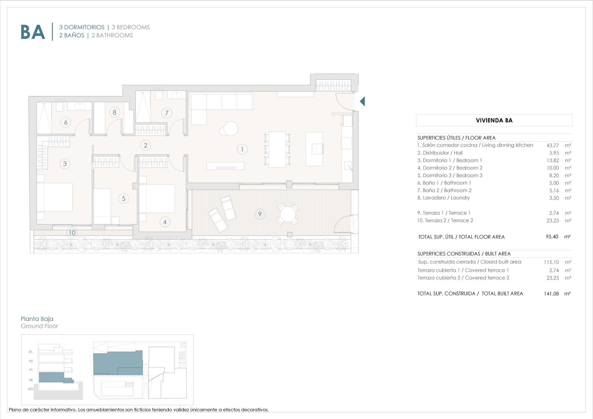 New build apartments in benijofar with a central location