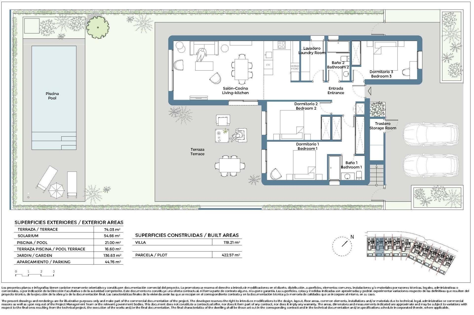New build golf front villas with private pool in corvera hills murcia