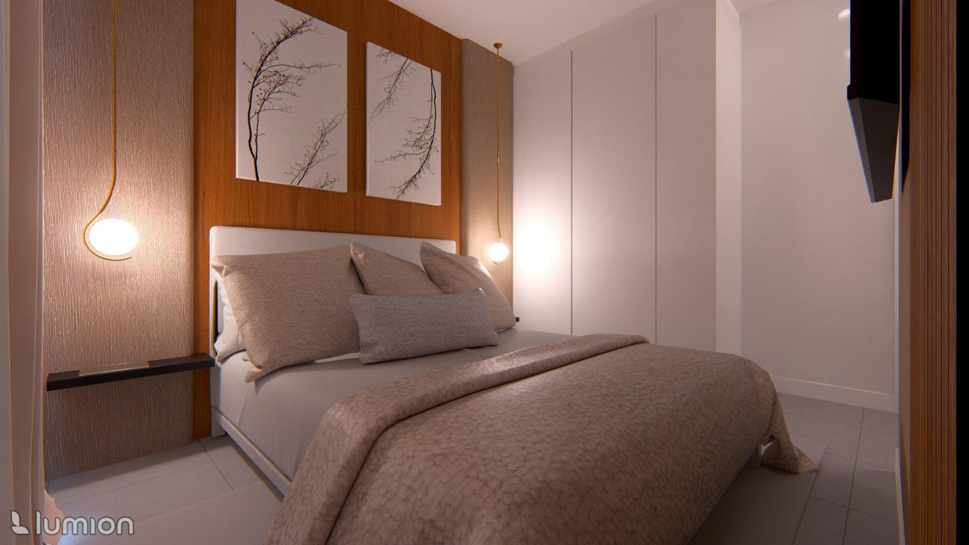 Modern semi-detached villas with private pool near the sea in santiago de la ribera