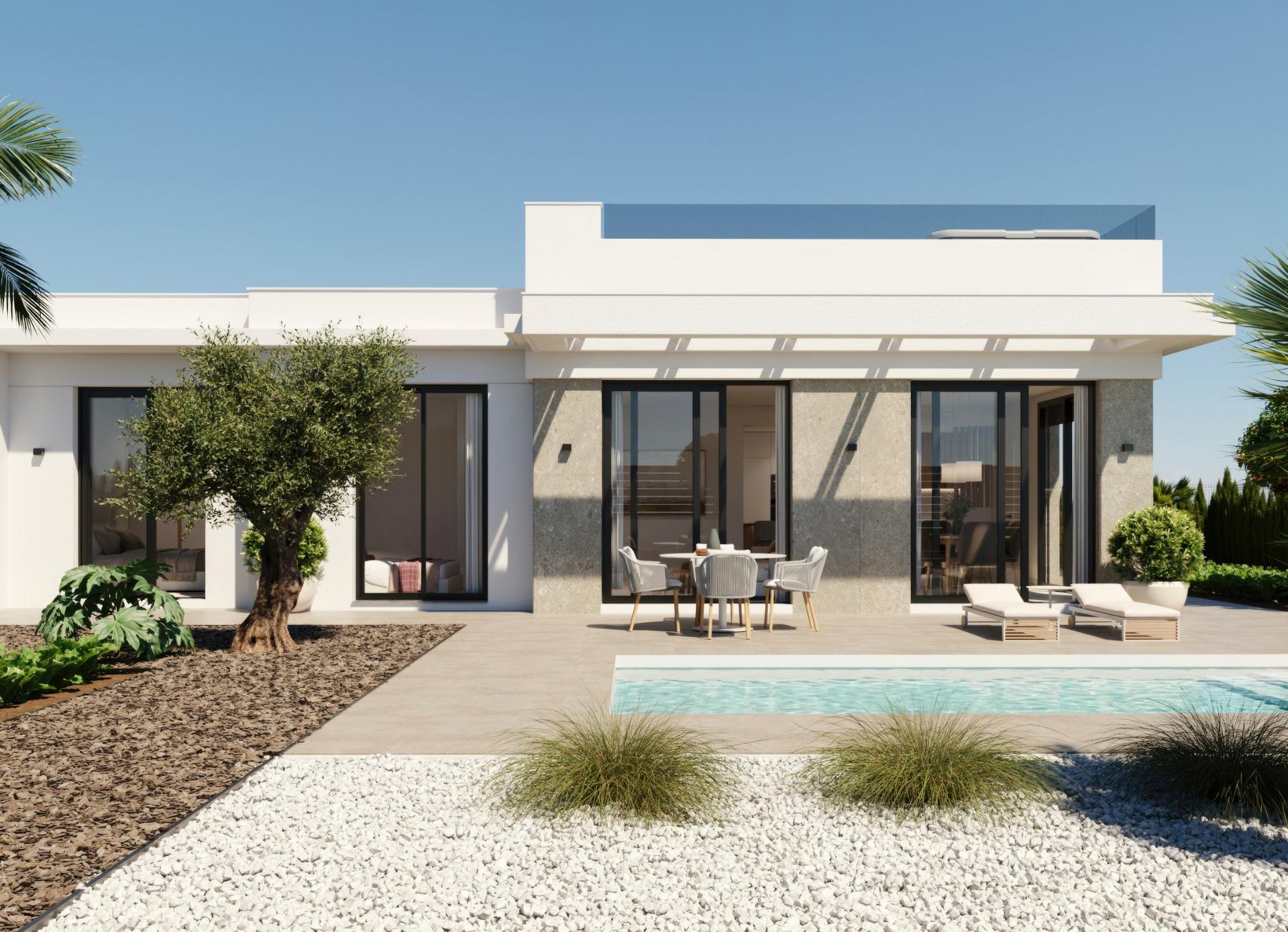 New build villas in hacienda del Álamo golf resort, murcia