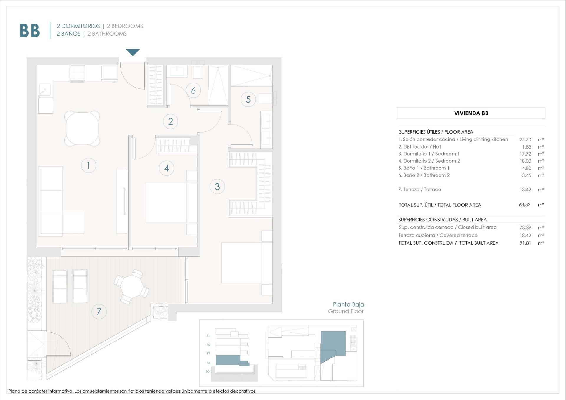 New build apartments in benijofar with a central location