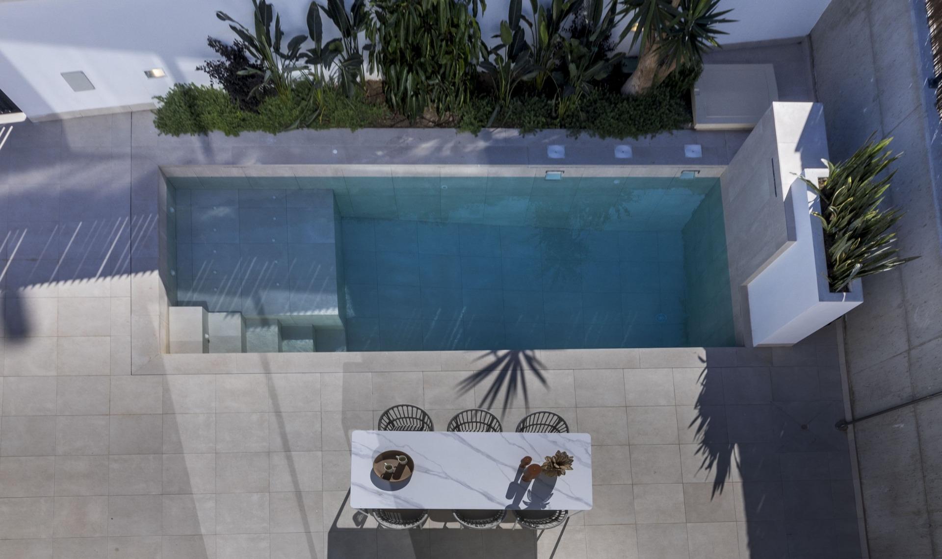 New build villas in altaona golf resort murcia with private pool and mountain views