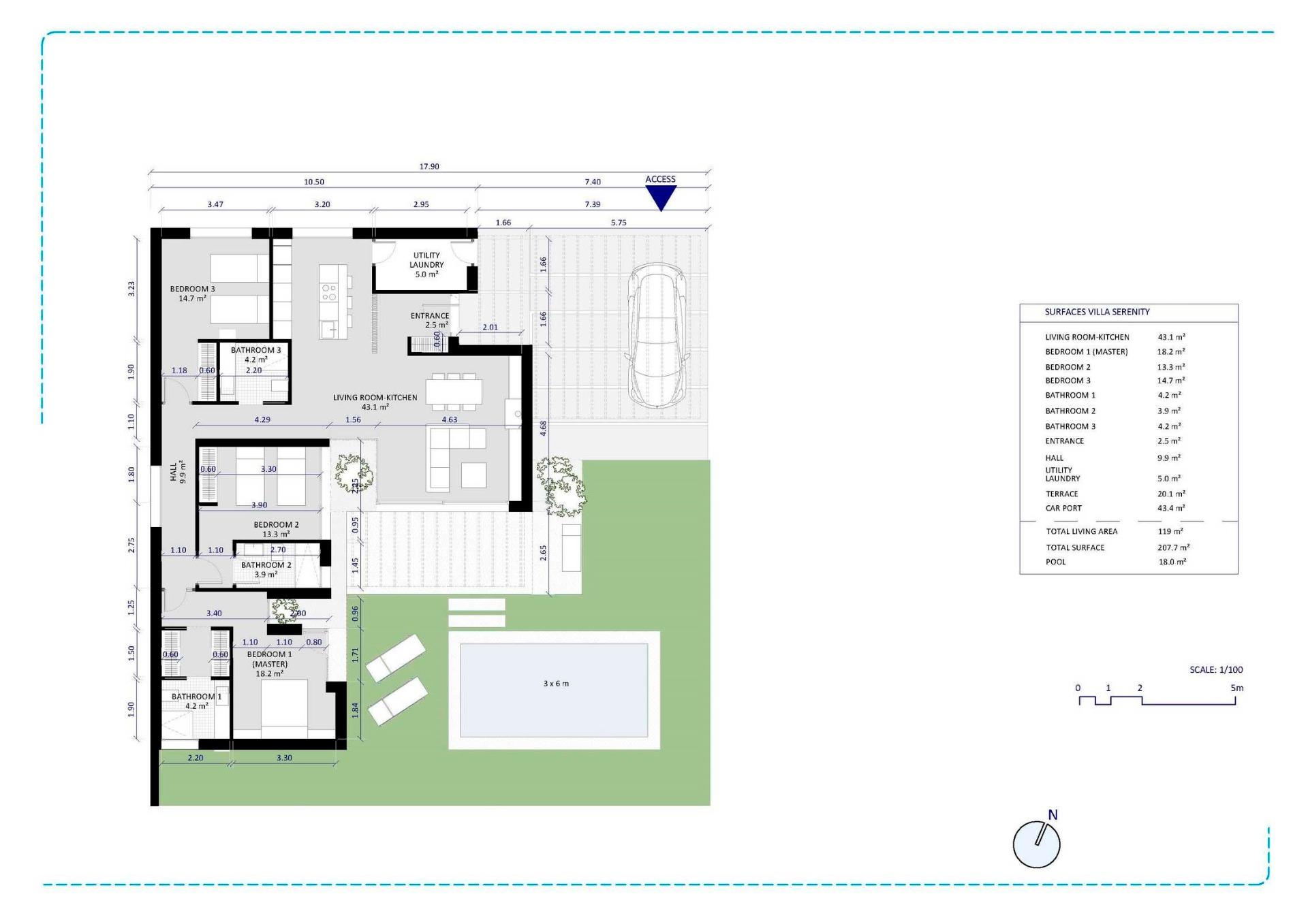 New build villas in altaona golf resort, murcia