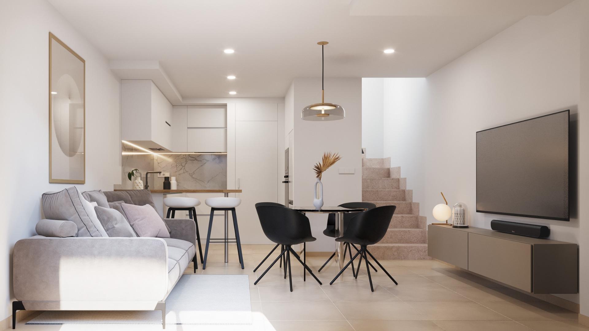 Modern townhouses near golf courses in santa rosalia-murcia