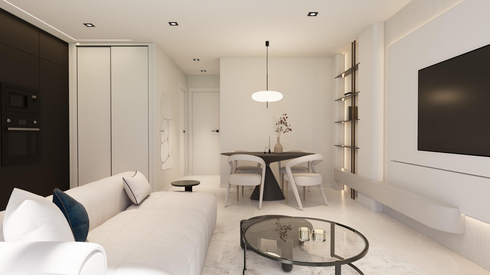 New build bungalows with garden or solarium near the beach in pilar de la horadada