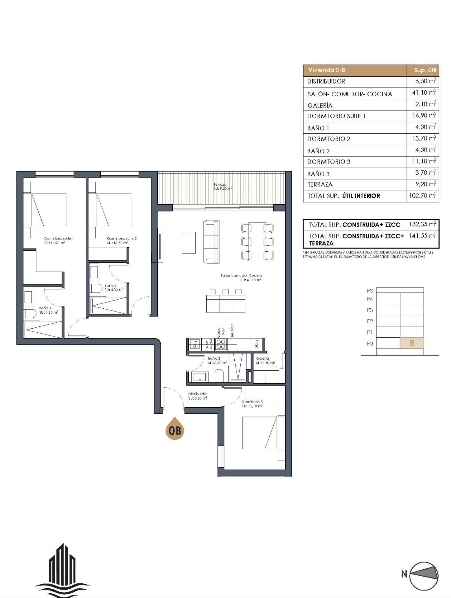 New build apartments in the centre of guardamar del segura near the beach