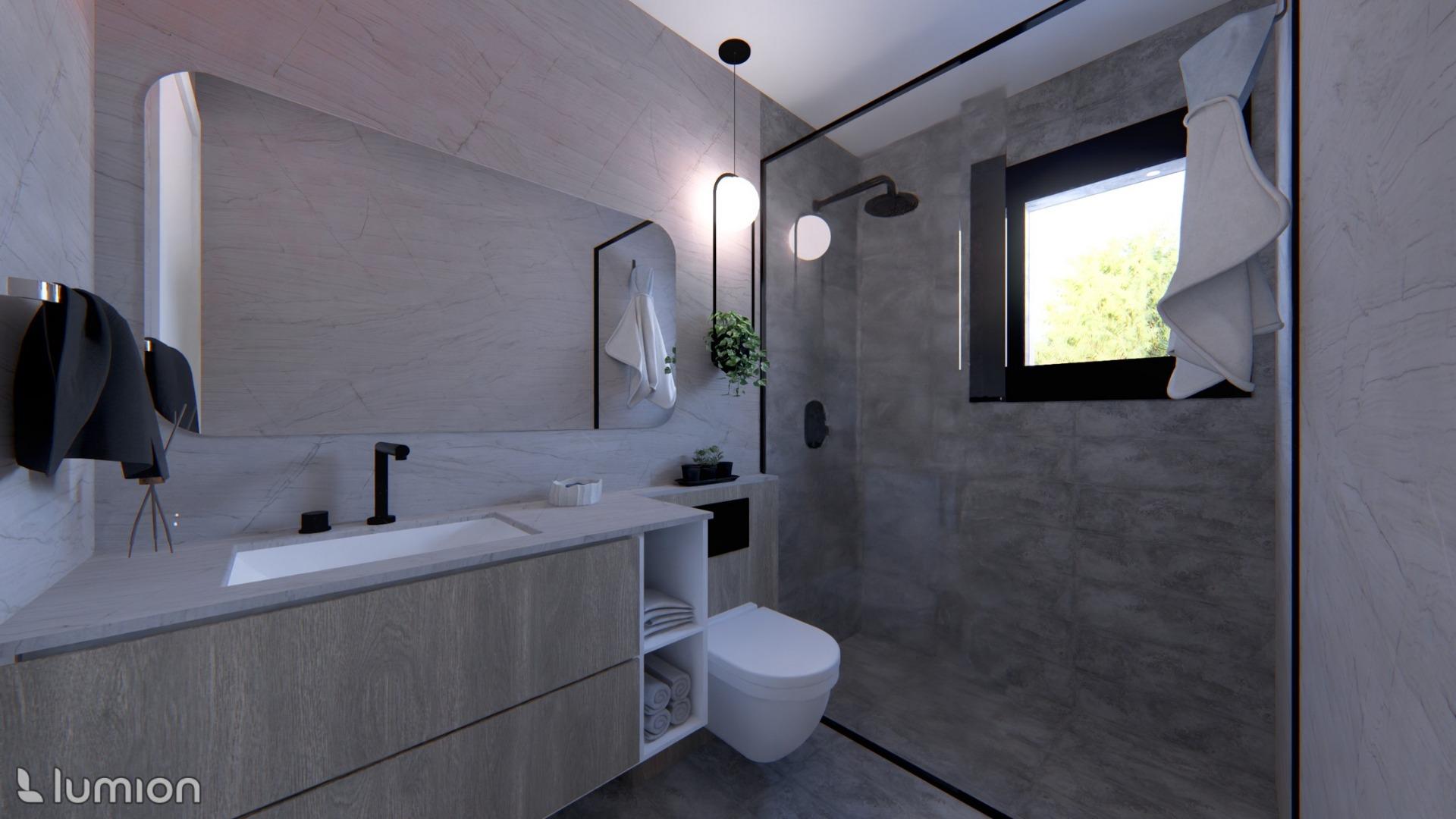 Modern semi-detached villas with private pool near the sea in santiago de la ribera