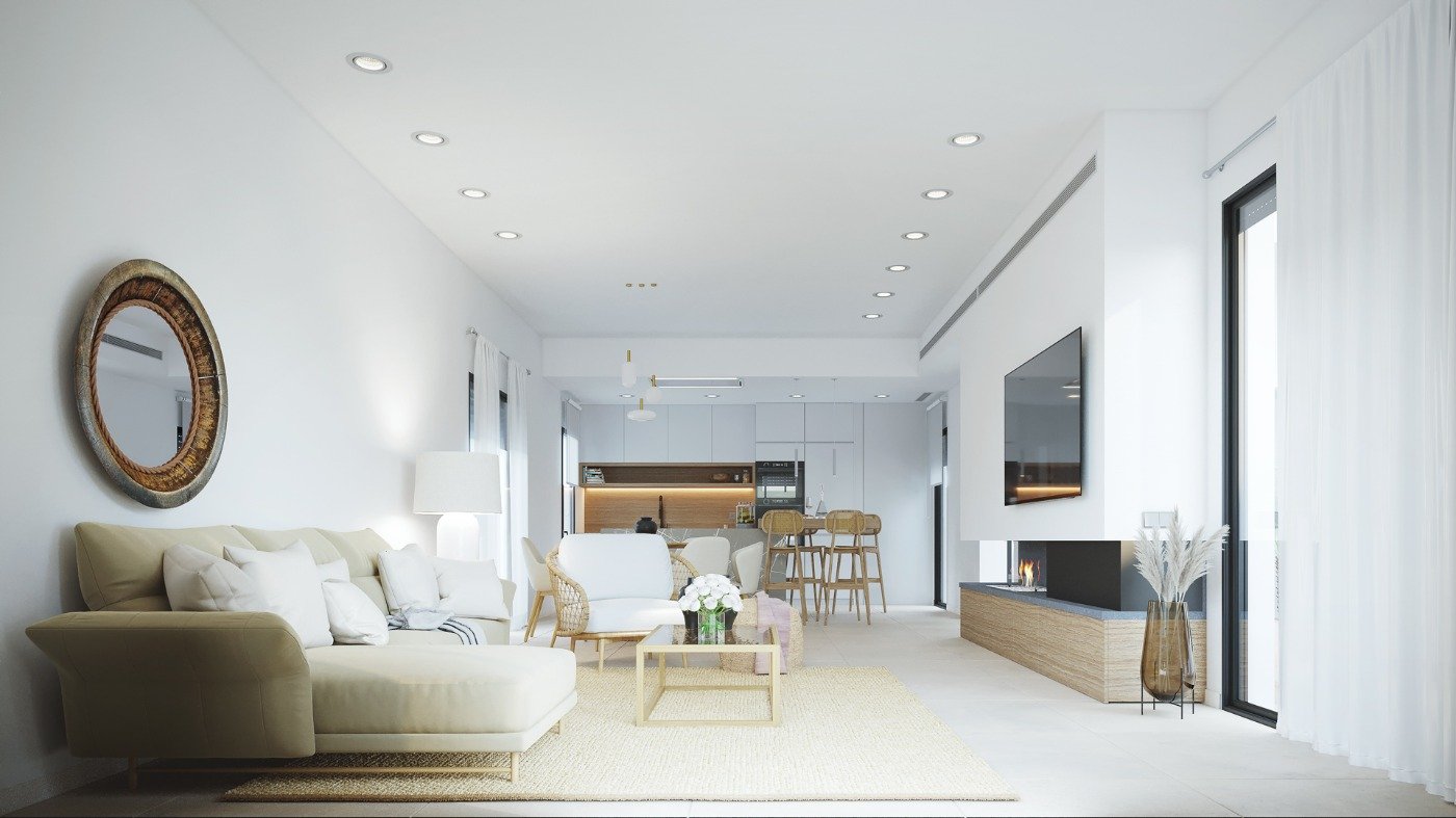 New build one level villas in altaona golf resort, murcia
