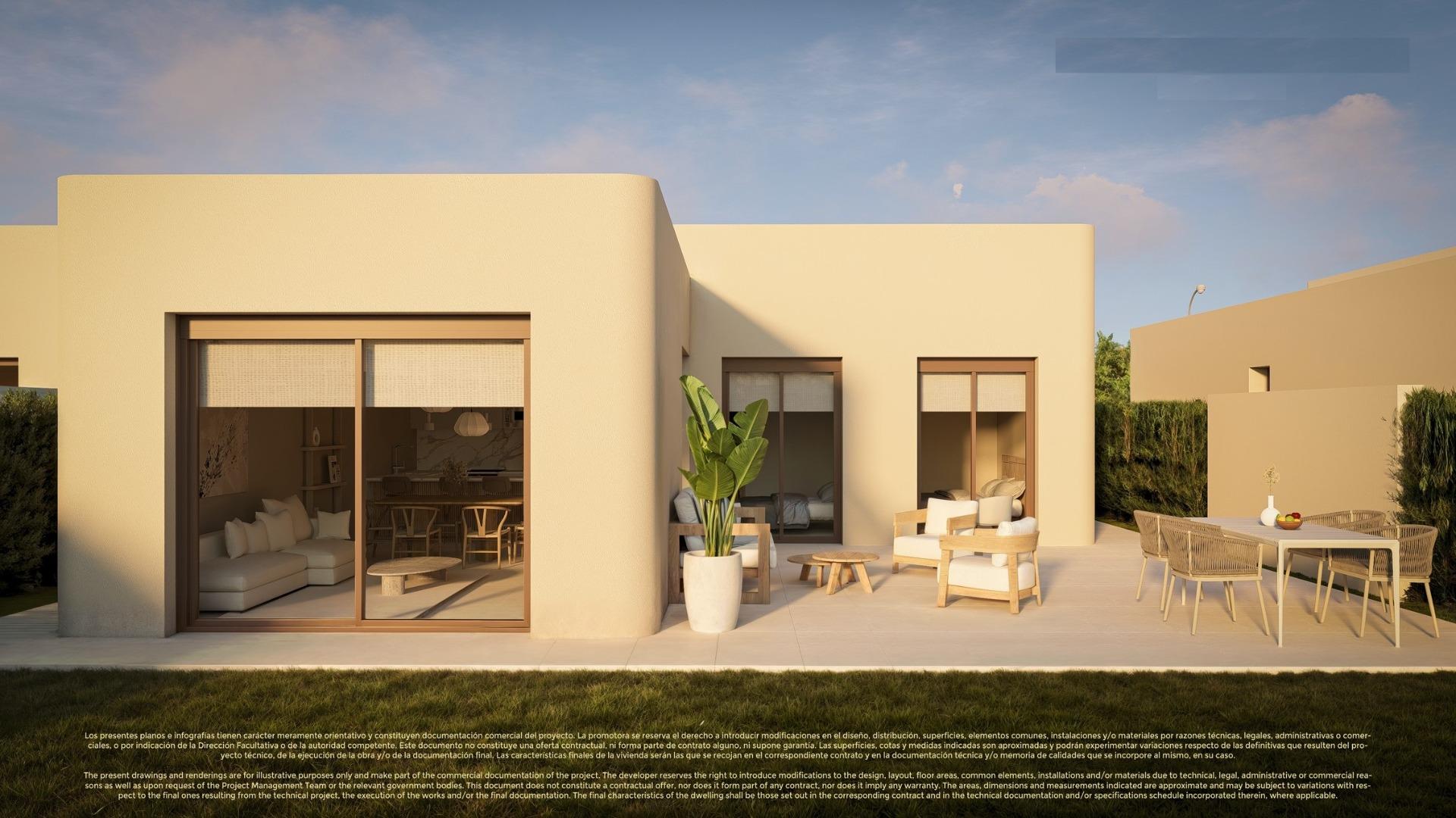 New build golf front villas with private pool in corvera hills murcia