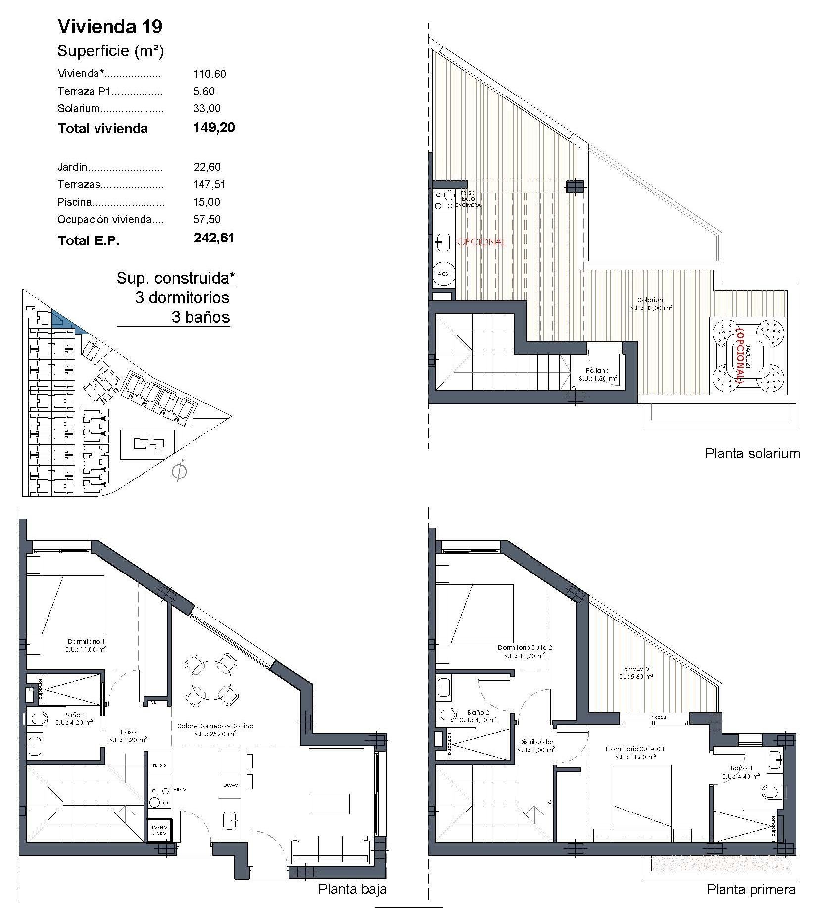 New build villas with private pool at serena golf-los alcazares