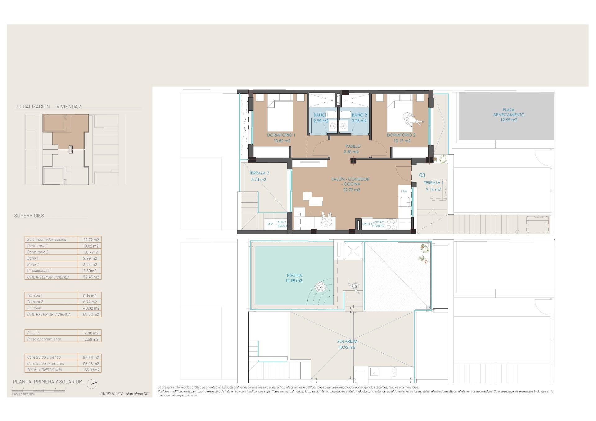 Exclusive new build bungalows with private pool in san pedro del pinatar