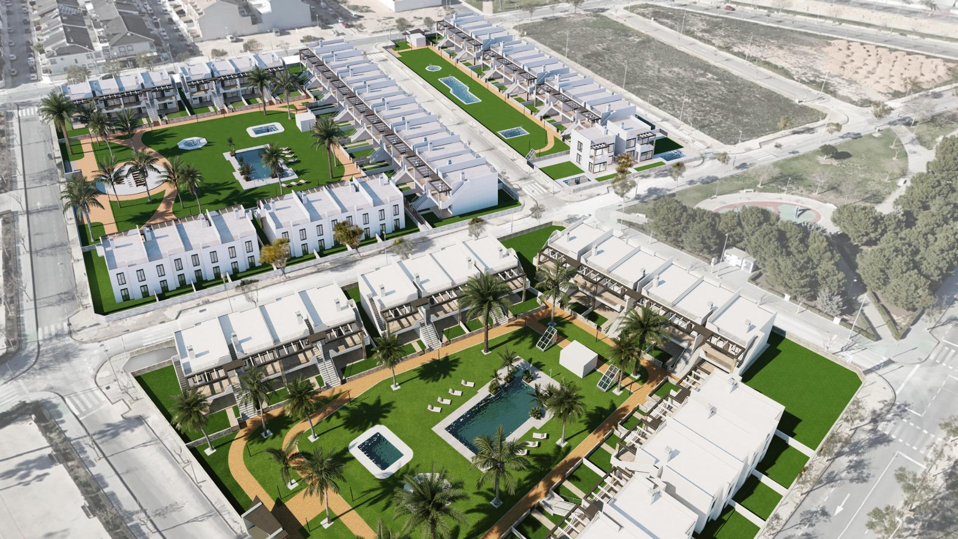 New build bungalows in pilar de la horadada