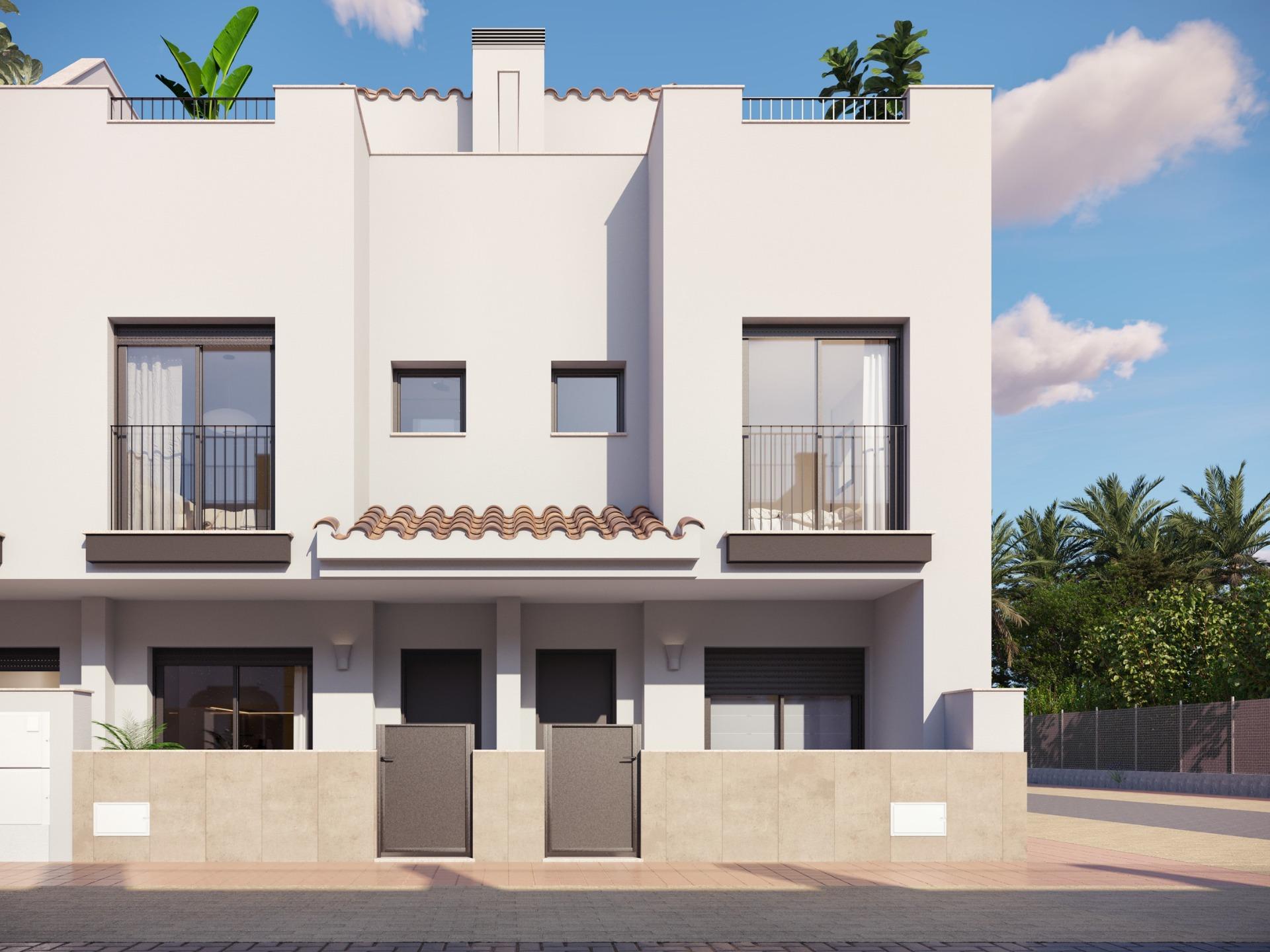 Modern townhouses near golf courses in santa rosalia-murcia