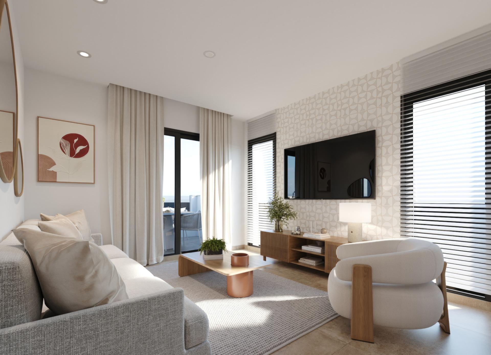New build tourist apartments in santa rosalía lake and life resort costa cálida