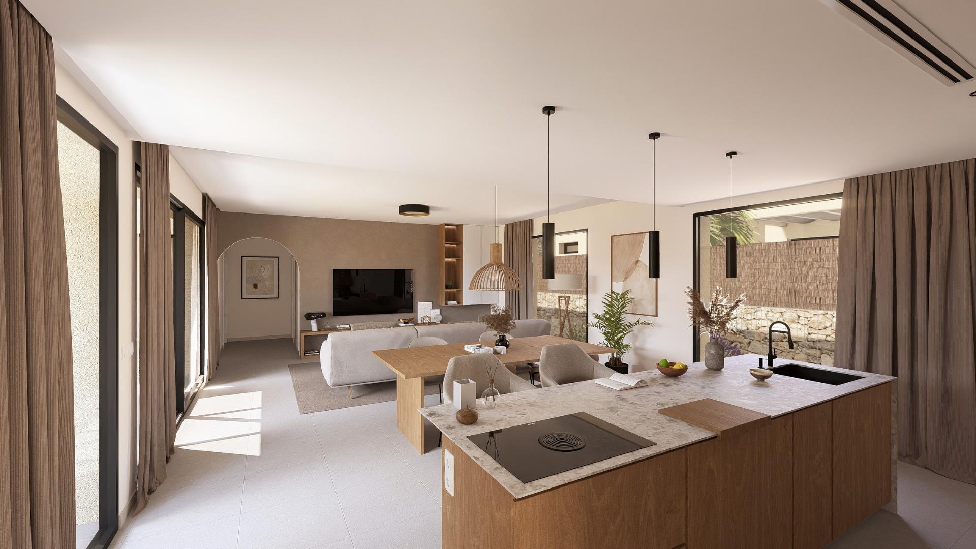 Contemporary one level villas in altaona golf resort murcia
