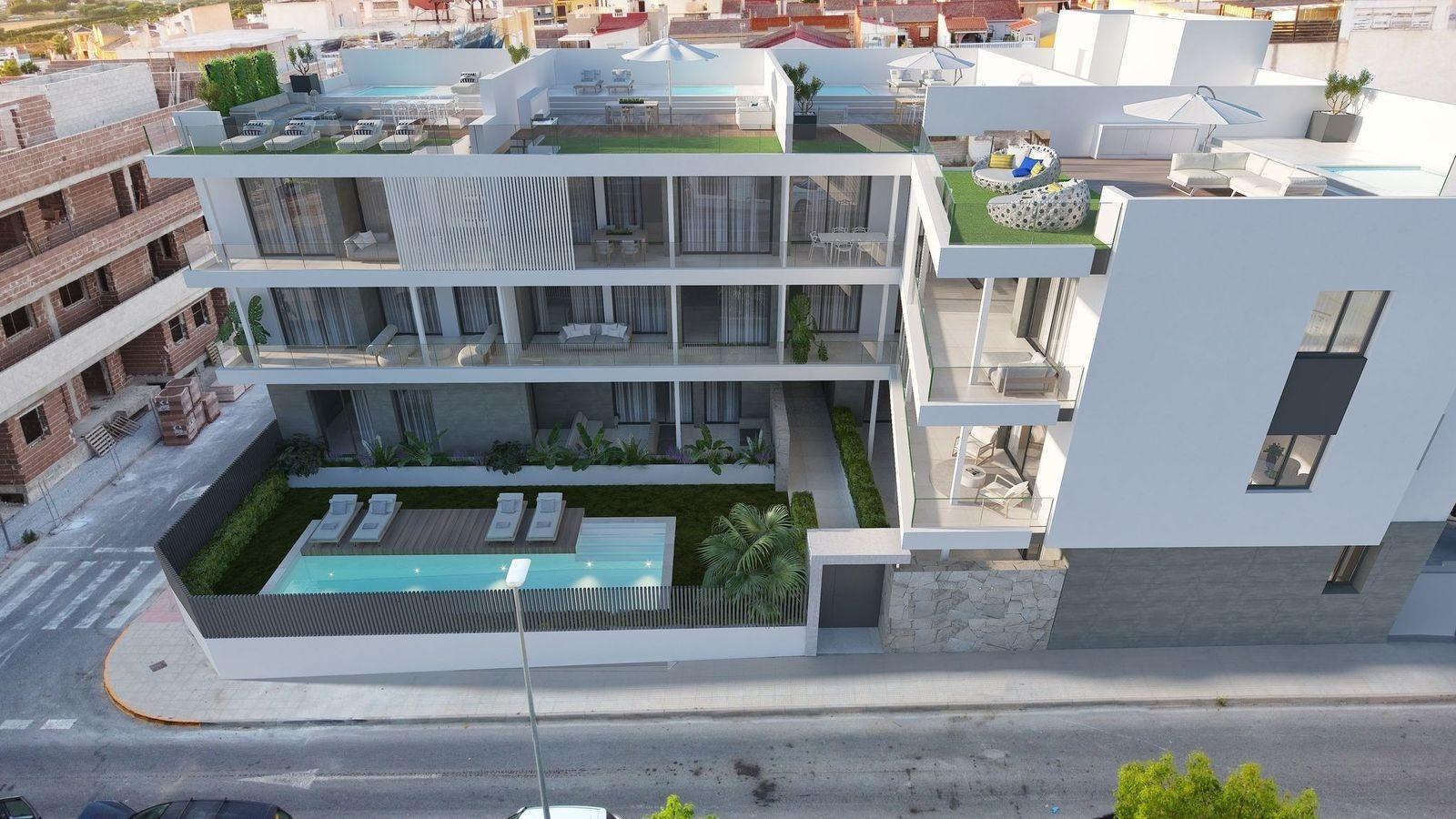 New build apartments in benijofar with a central location