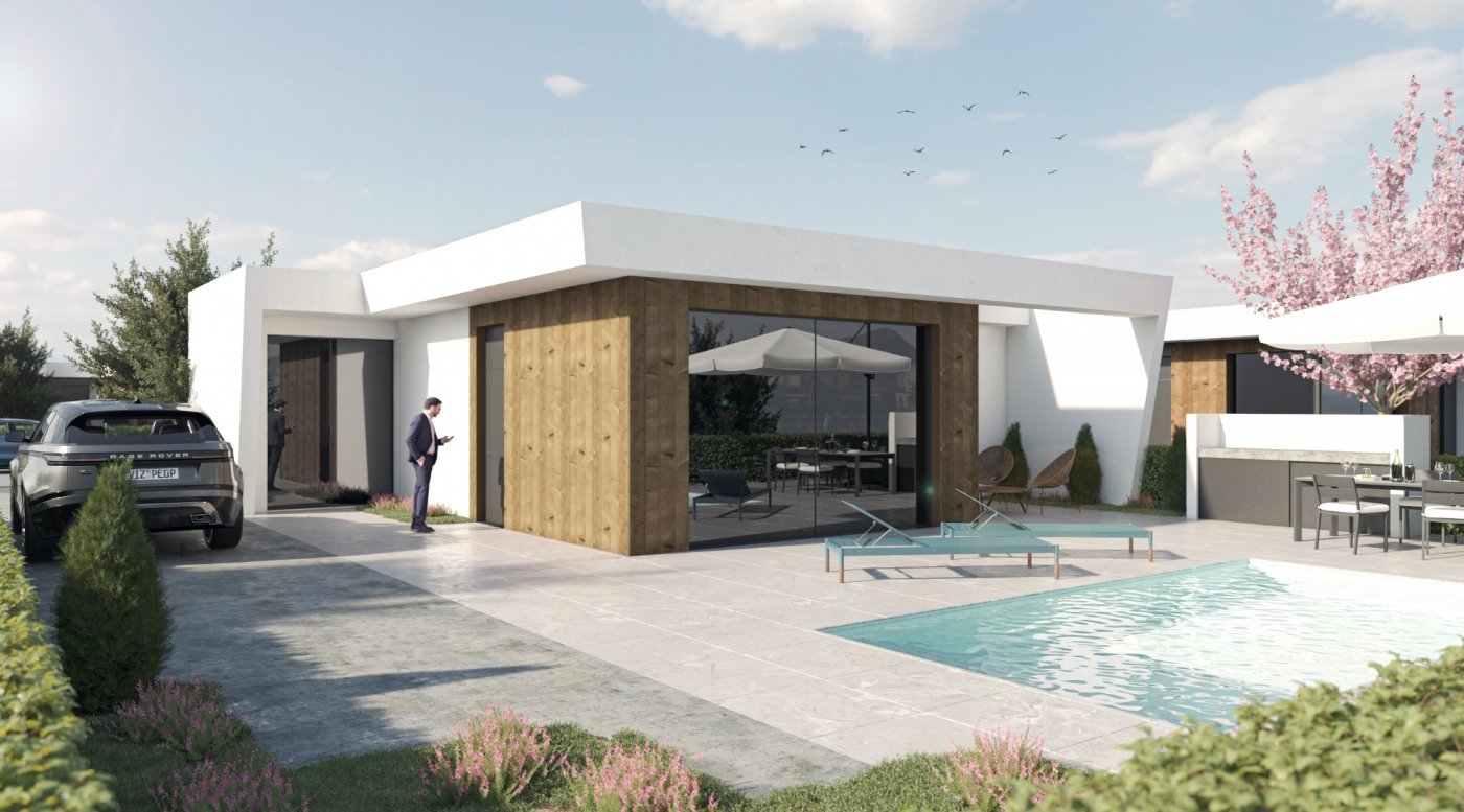 New build one level villas in altaona golf resort, murcia