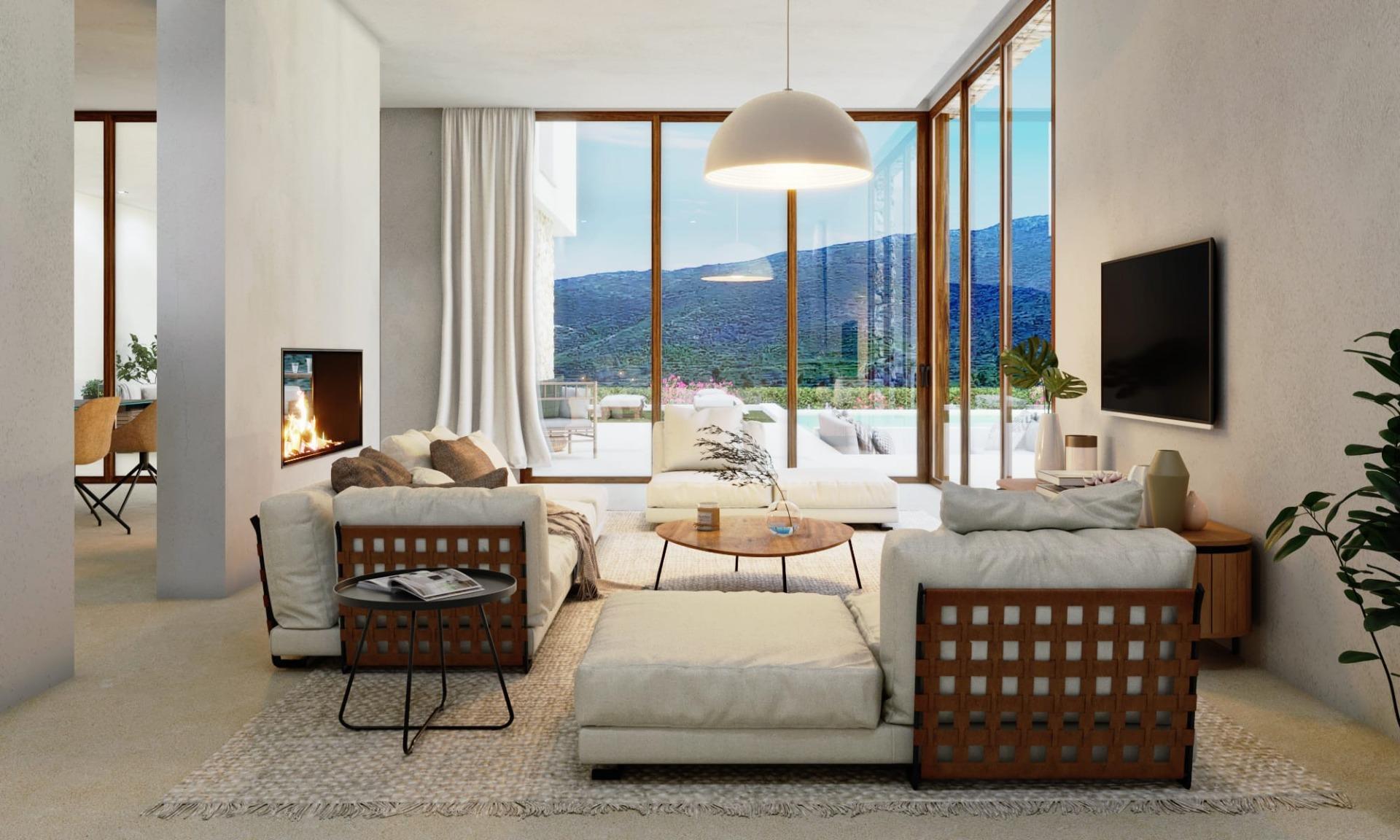 Ibiza style luxury villa with panoramic views in las laderas, javea