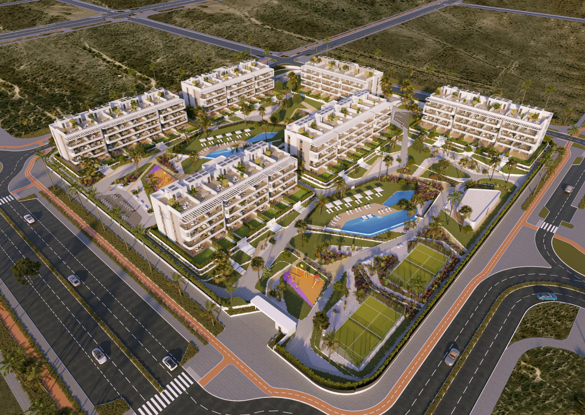 Modern new build apartments in la hoya, torrevieja