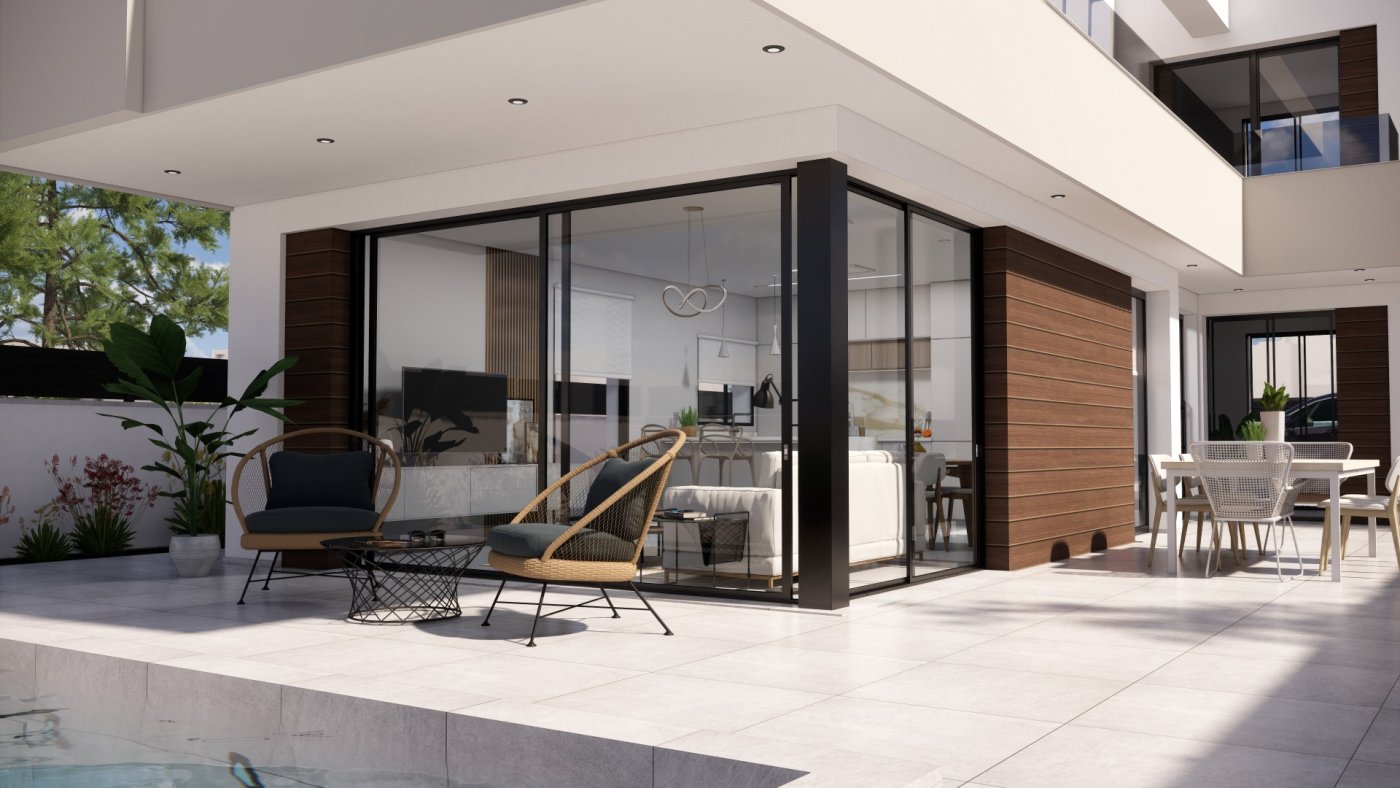 New build villas in pilar de la horadada on the golf course