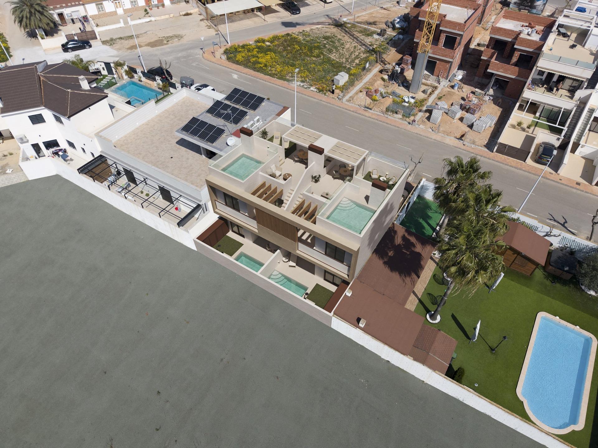 Exclusive new build bungalows with private pool in san pedro del pinatar