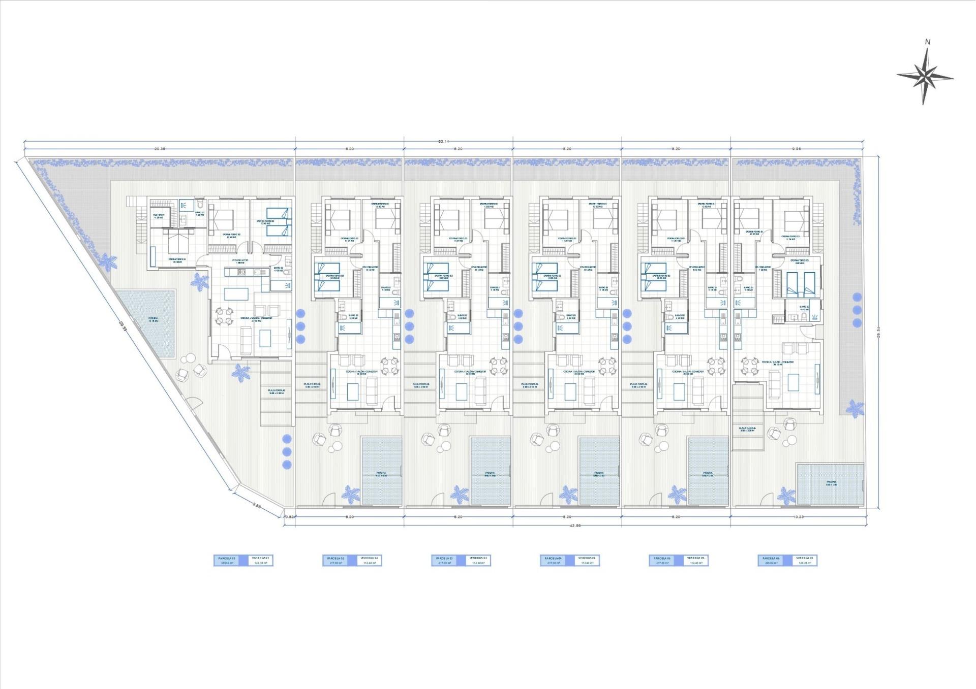 Exclusive new build villas with private pool near the beach in los alcazares