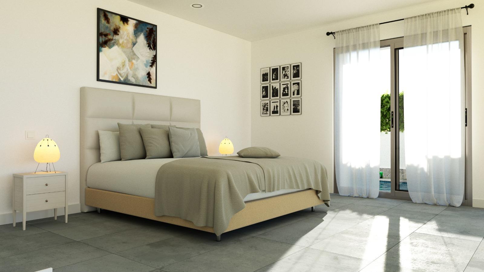 Luxury single level villas with private pools in balsicas, murcia
