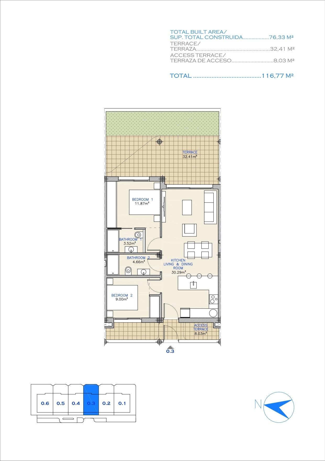 New build residential complex in los alcazares