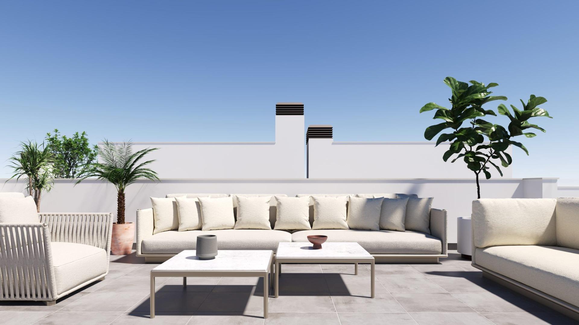 Modern, newly built semi-detached and terraced homes with private pools at el alba resort-torre pacheco