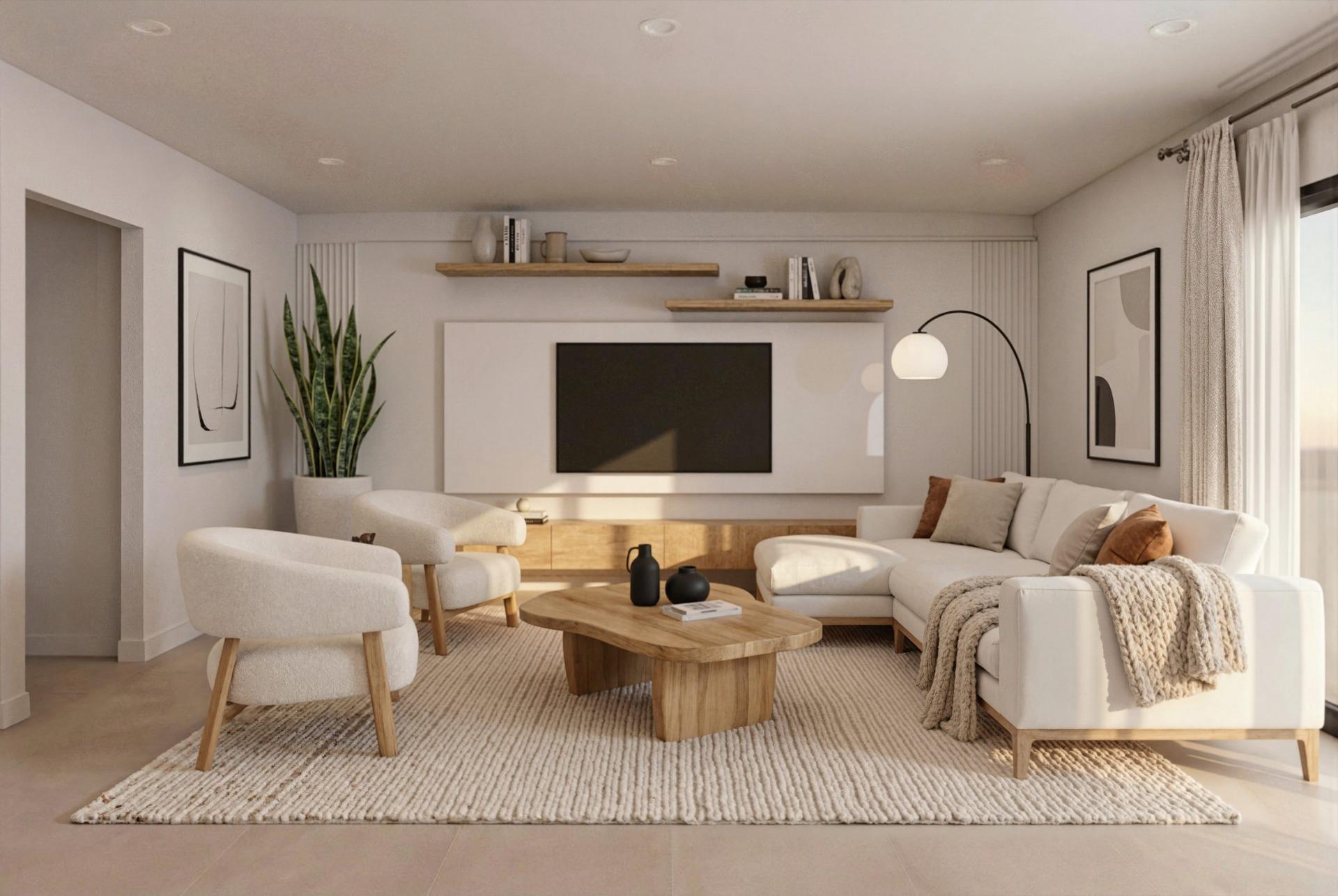 New build villas in camposol golf (mazarron-murcia) with private solarium and basement