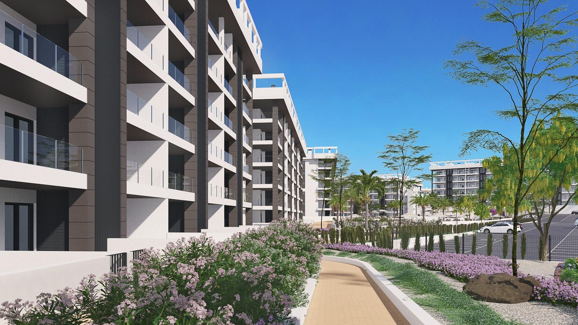 New build gated urbanization in torrevieja only 700m from the beach