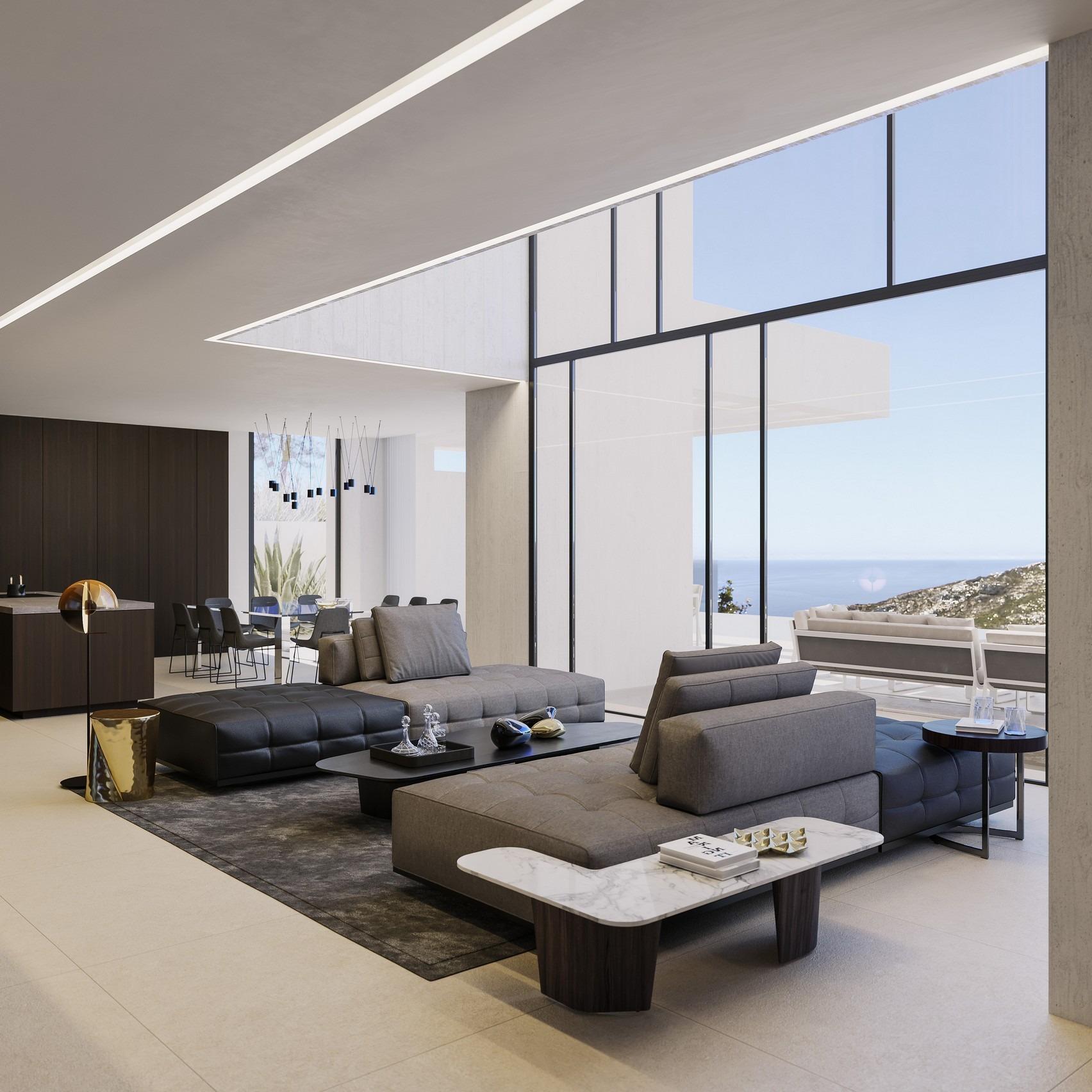 Luxury new build villa with sea views near granadella beach in javea
