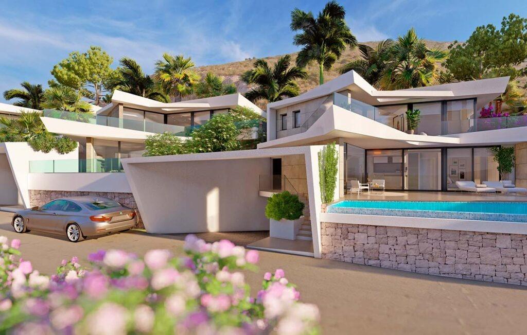 Luxury new build villas with sea views in benitachell